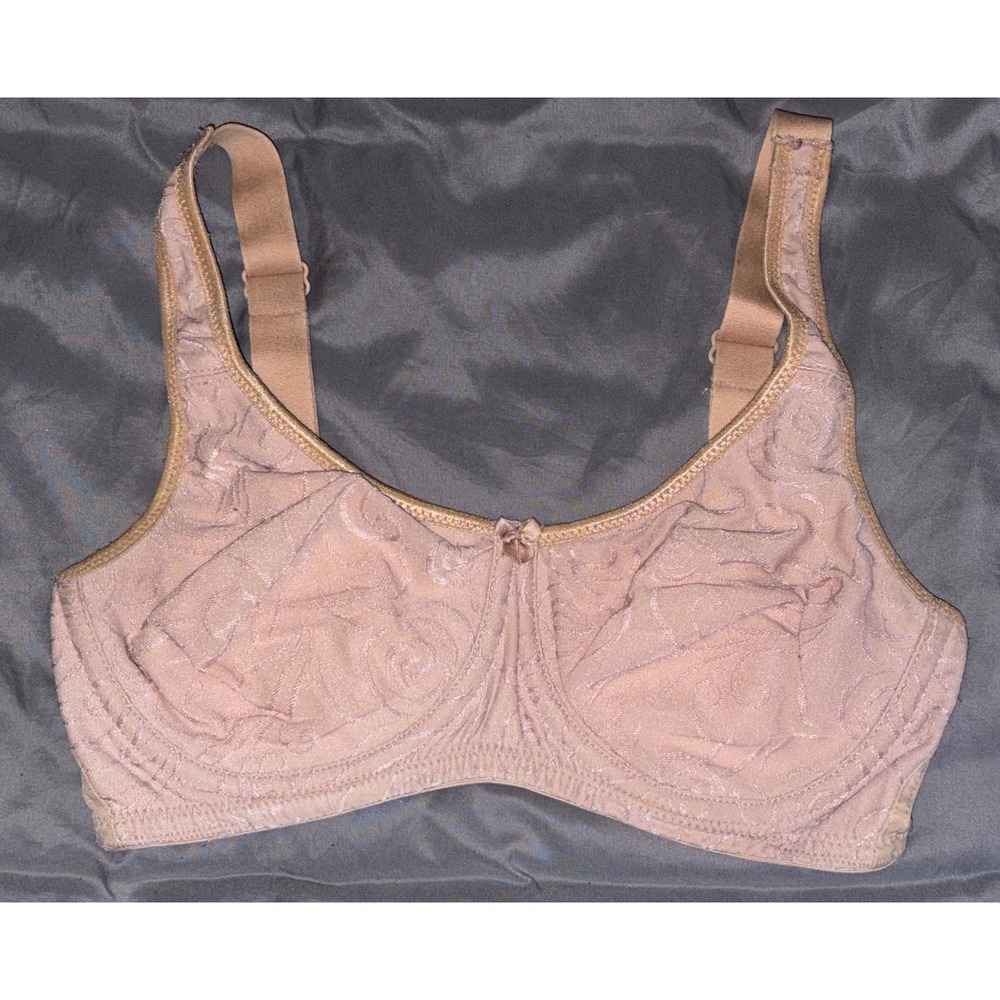 Trulife Beige Lana Seamless Underwire ‎ Mastectomy Bra, Size 34D